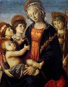 The Virgin and Child with Two Angels and the Young St John the Baptist BOTTICELLI, Sandro